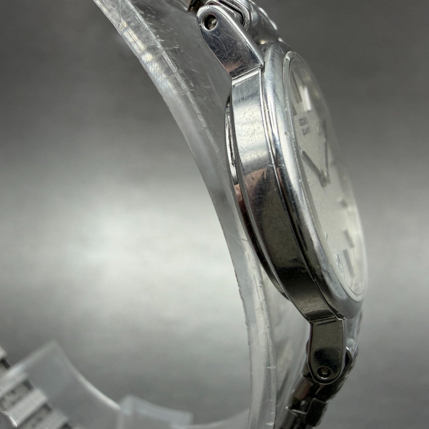 Seiko Watch Women 23mm Silver Dial Silver Tone Round 1400-0049 New Battery3