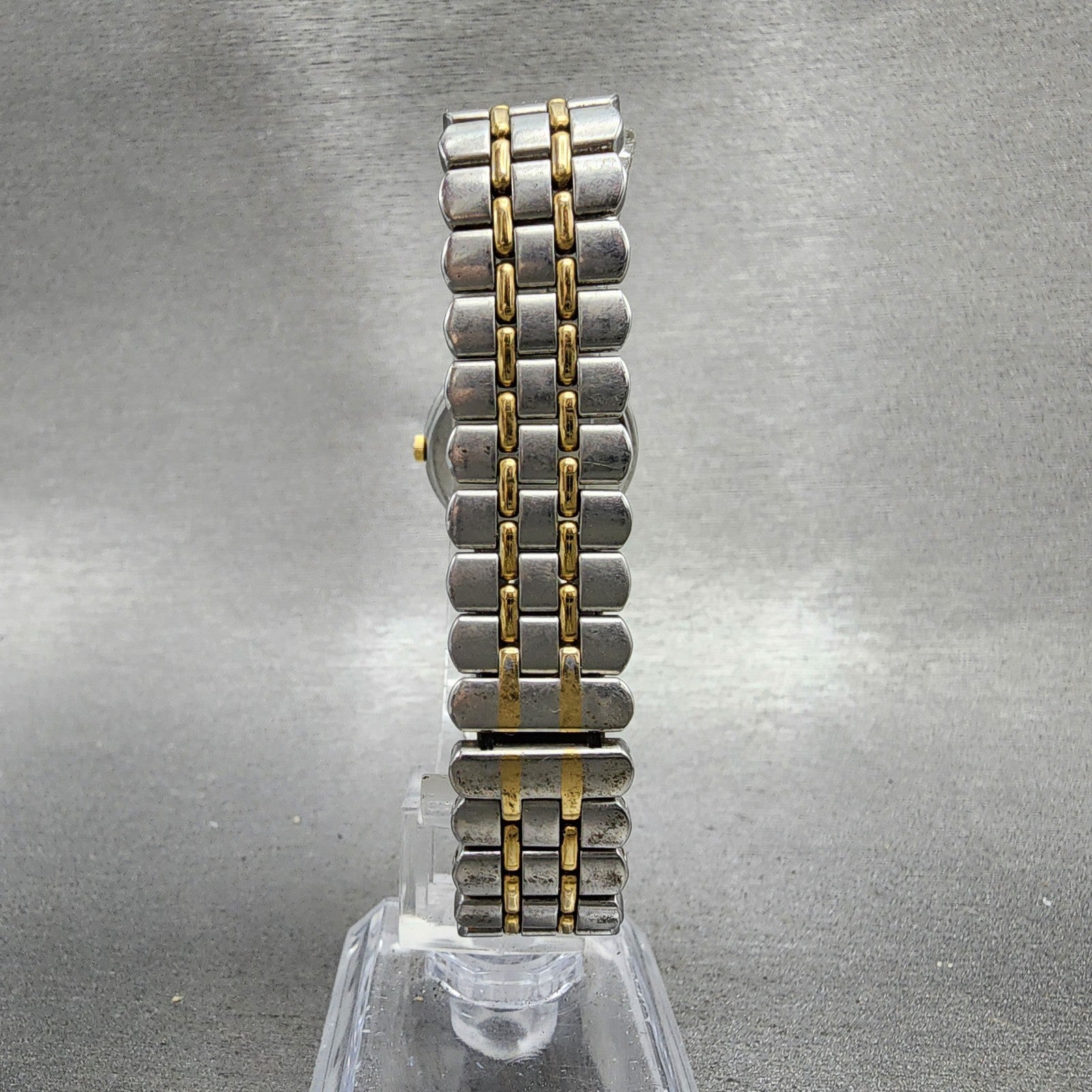 Yves Saint Laurent Watch Women 24mm Champagne Dial Two Tone Round New Battery7