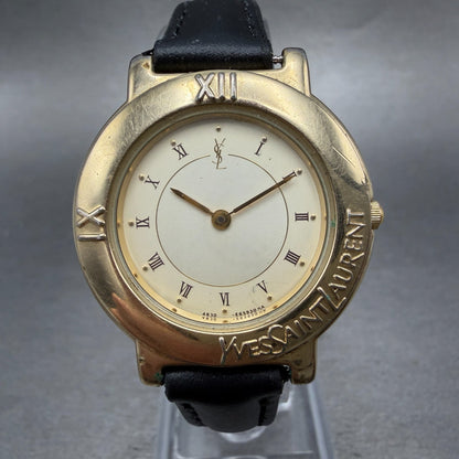 Yves Saint Laurent Watch Women 31mm Champagne Dial Two Tone 4620-E60957 New Batt0
