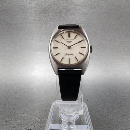 Longines Flagship Watch Women 23mm White Dial Steel Round Manual Wind Runs 4105