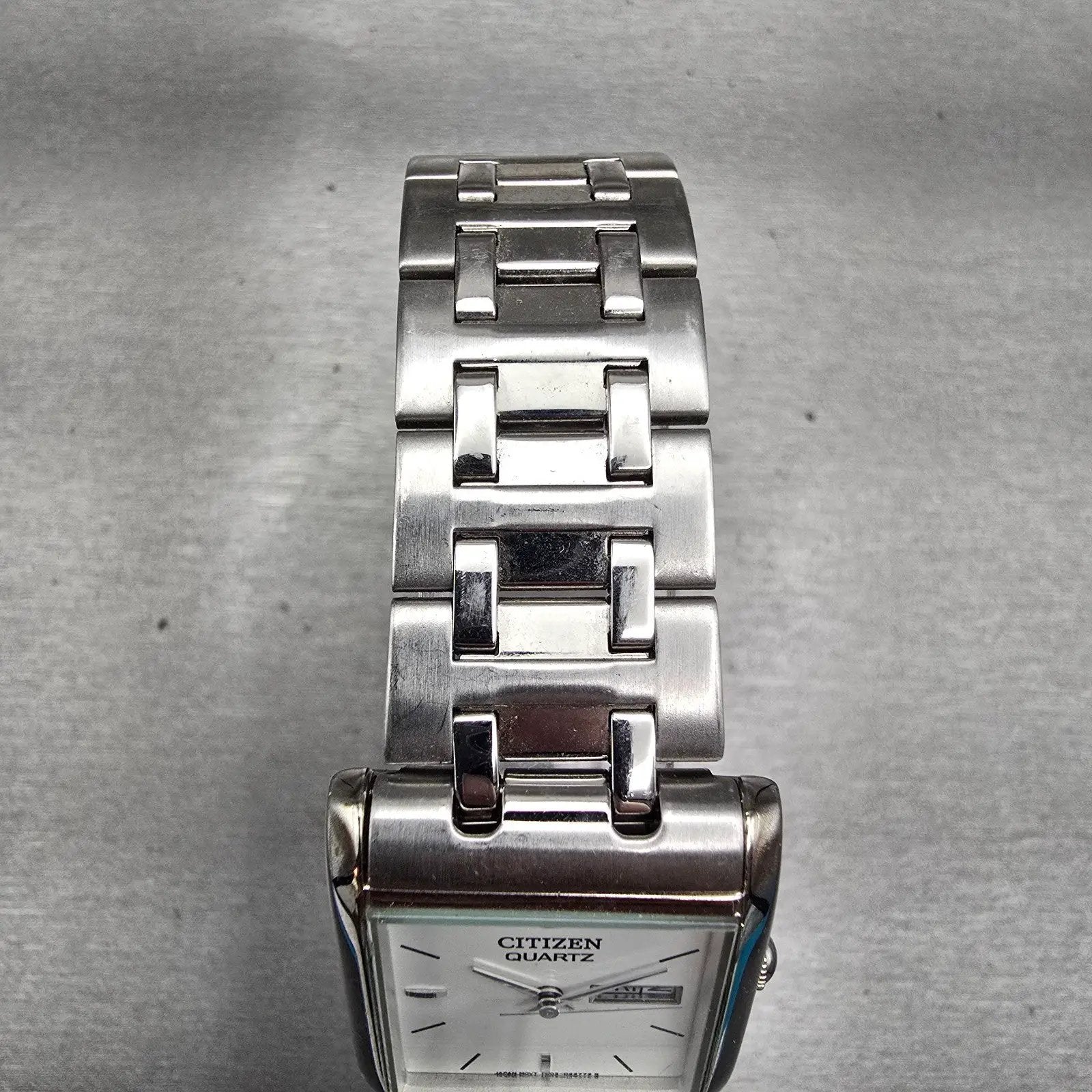 Citizen Watch Men 25mm Silver Dial Silver Tone Daydate 1002-S99302 New Battery4