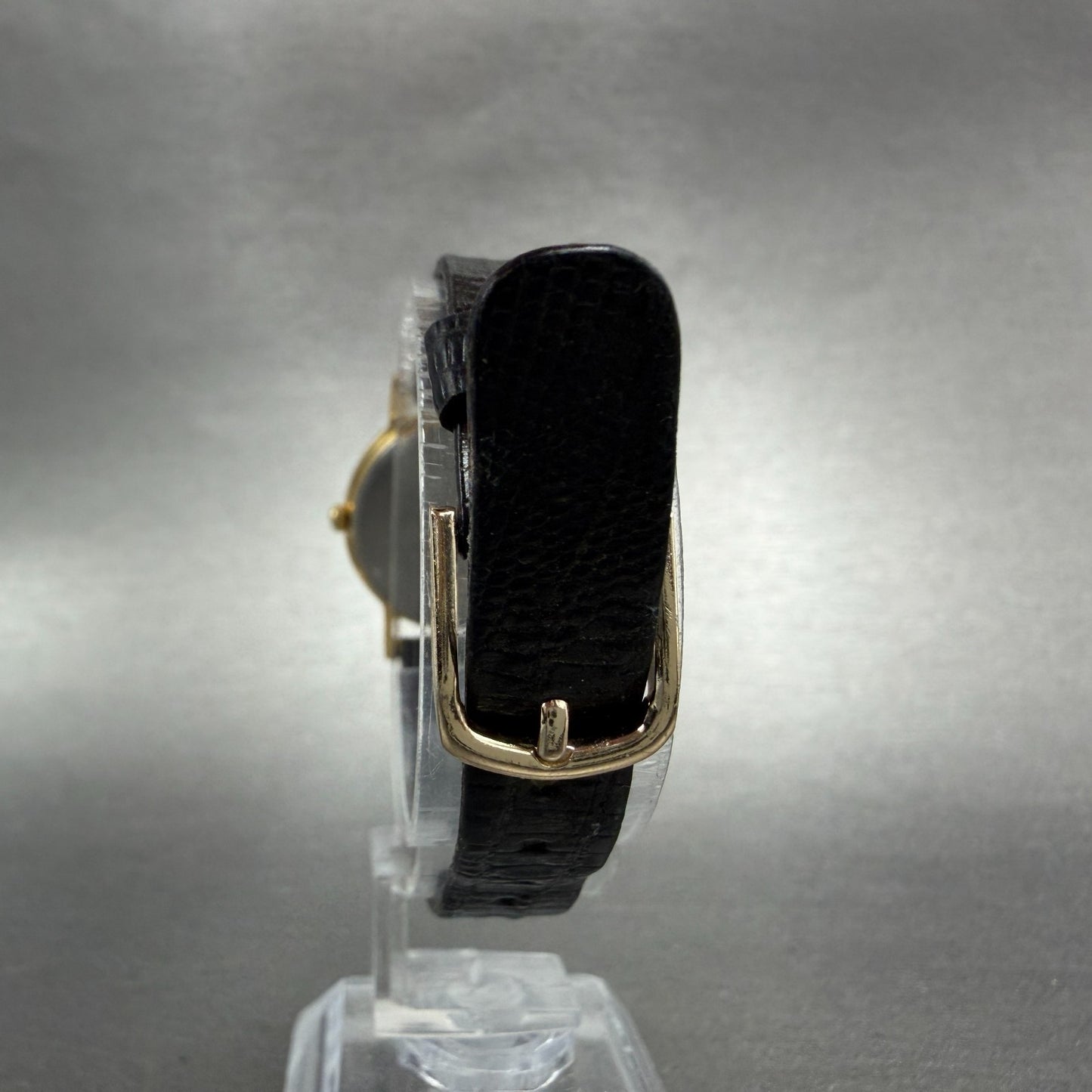 Seiko Watch Women 26mm White Dial Gold Tone Round 1N00-0A29 New Battery Leather7