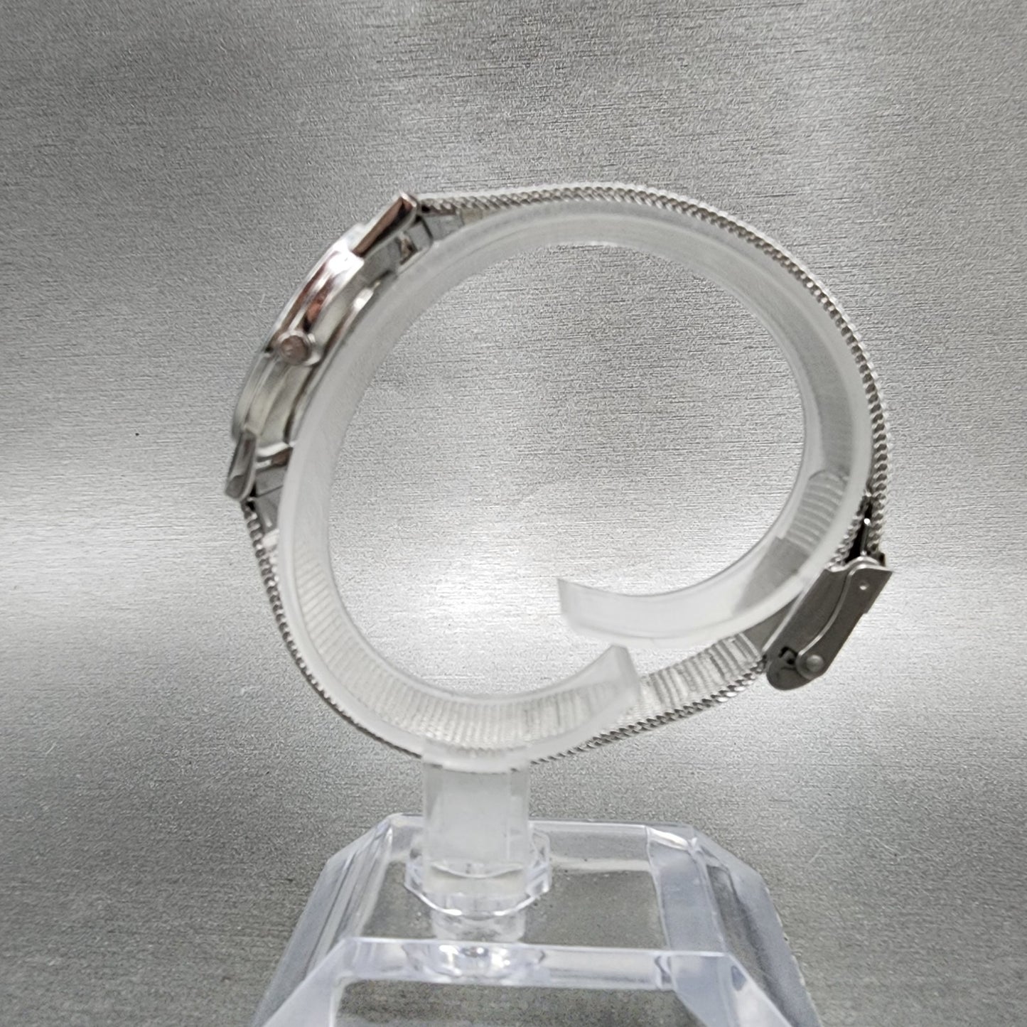 Skagen Watch Women 27mm Silver Dial Silver Tone Round Mesh Band New Battery6