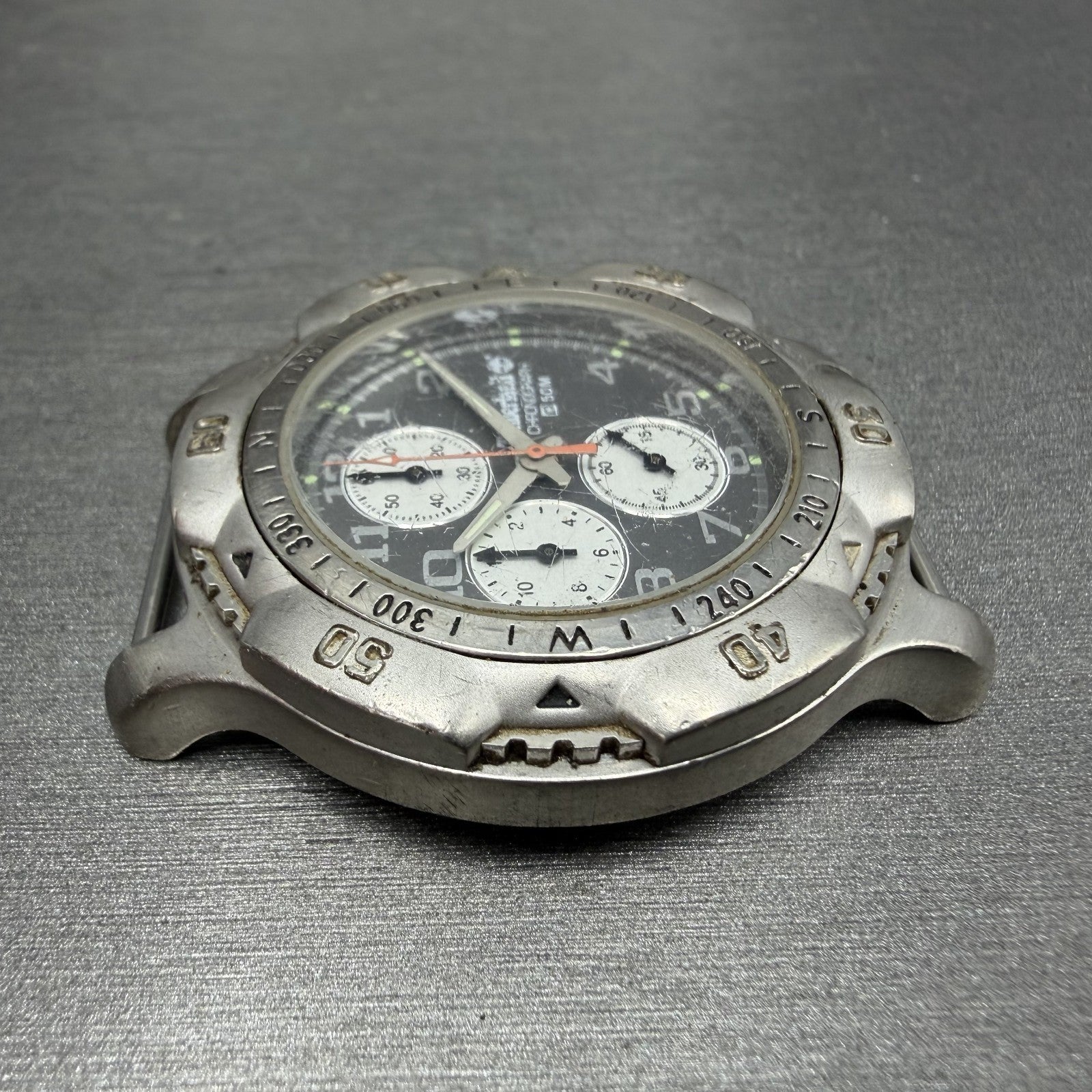 Timberland Chronograph Watch Men 41mm Gray Dial Silver Tone Round New Battery3