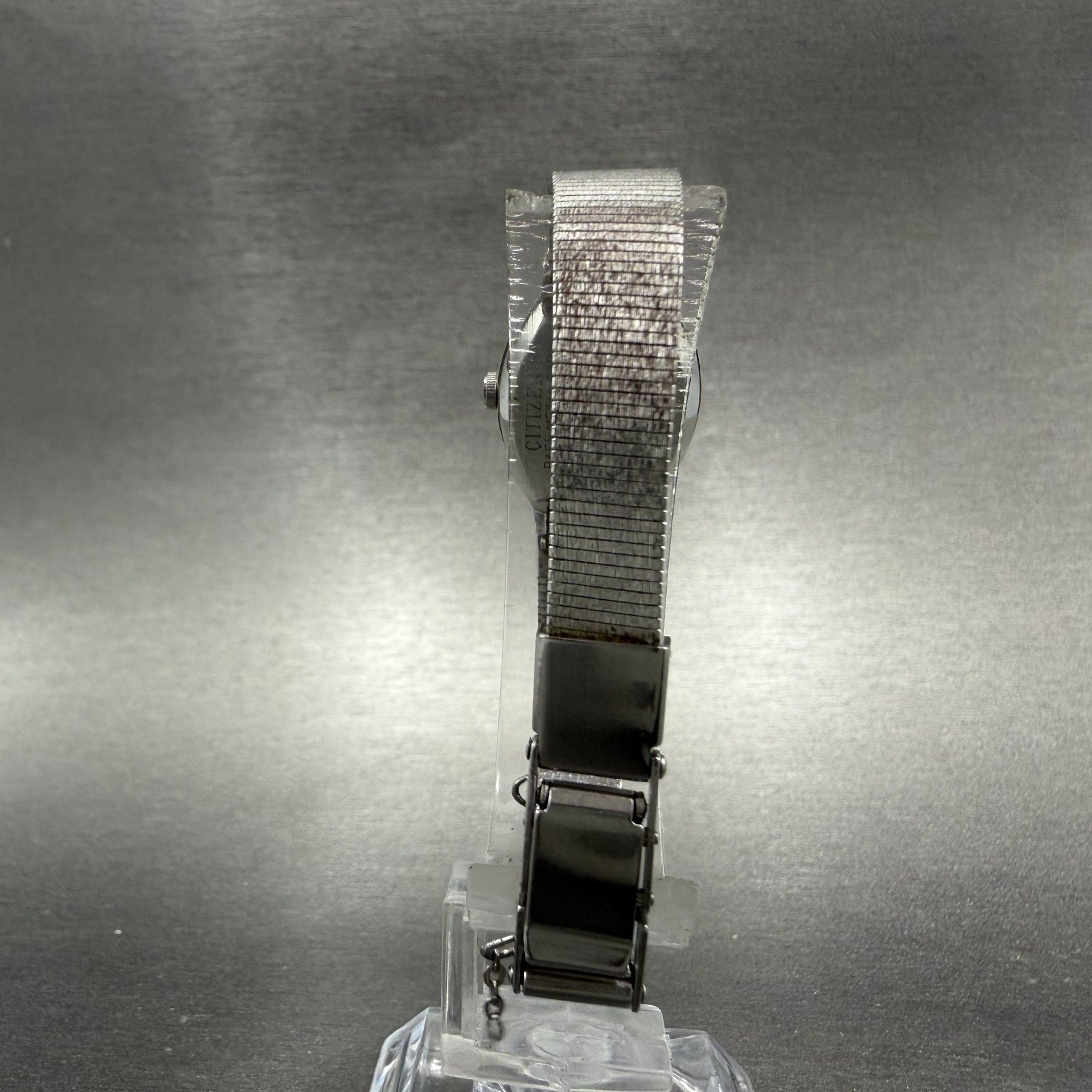 Citizen CQ Watch Women 18mm Silver Dial Silver Tone Oval 4-752104 New Battery7