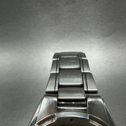 Seiko Alba Watch Men 39mm White Dial Silver Tone Date V732-0S00 New Battery VTG4