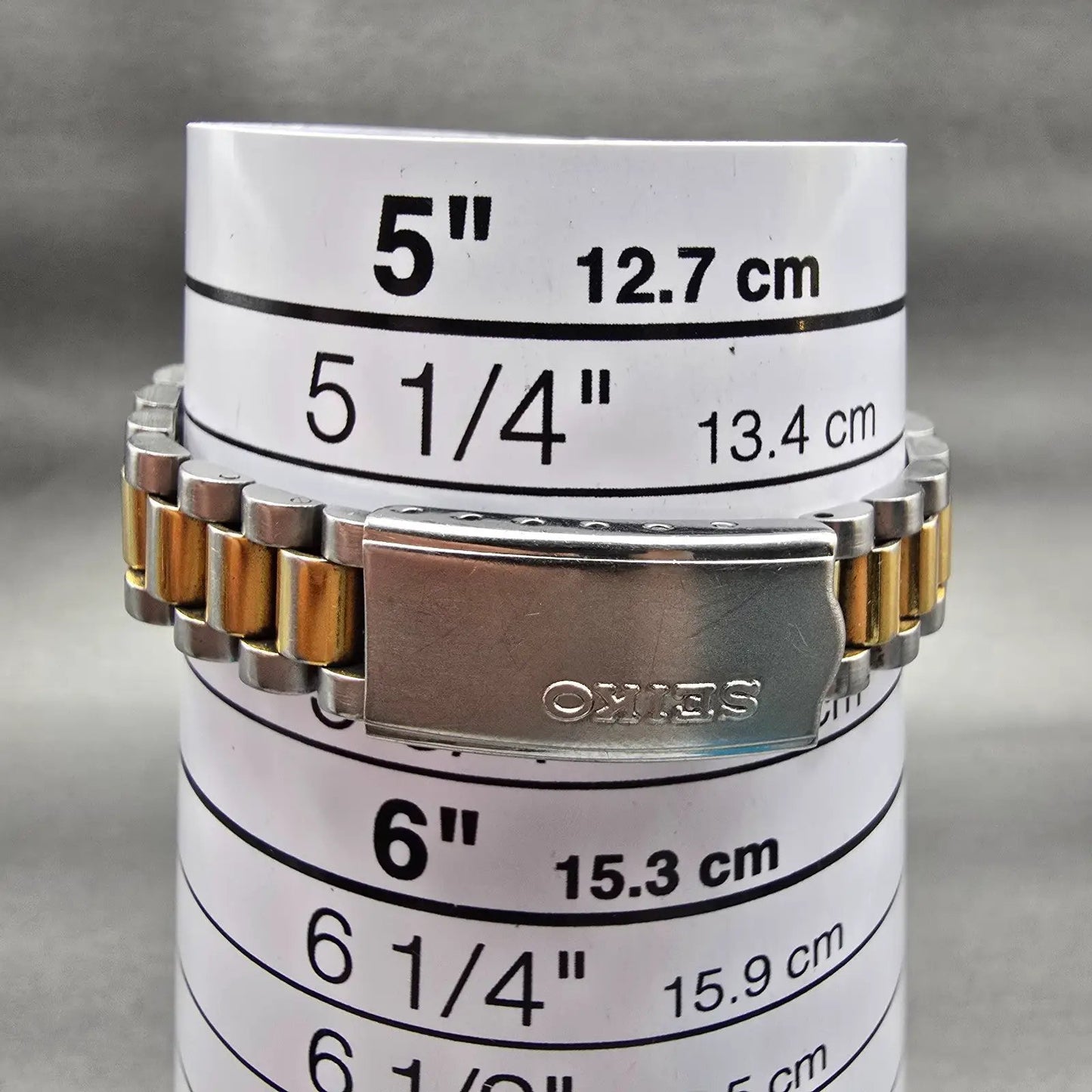 Seiko Watch Women 23mm Gold Dial Two Tone Daydate Round 7N83-0041 New Battery9