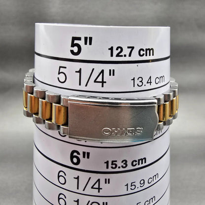Seiko Watch Women 23mm Gold Dial Two Tone Daydate Round 7N83-0041 New Battery9