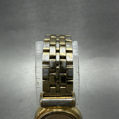 Seiko Watch Women 16mm Champagne Dial Gold Tone Oval 2Y005B59 New Battery4
