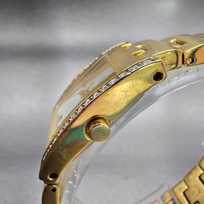 Citizen Watch Women 20mm MOP Dial Gold Tone Gemmed 5930-S99043 New Battery2