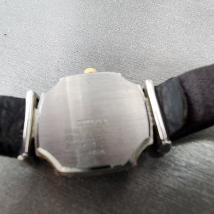 Citizen Excela Watch Women 21mm Silver Dial Two Tone Octagon New Battery VTG9