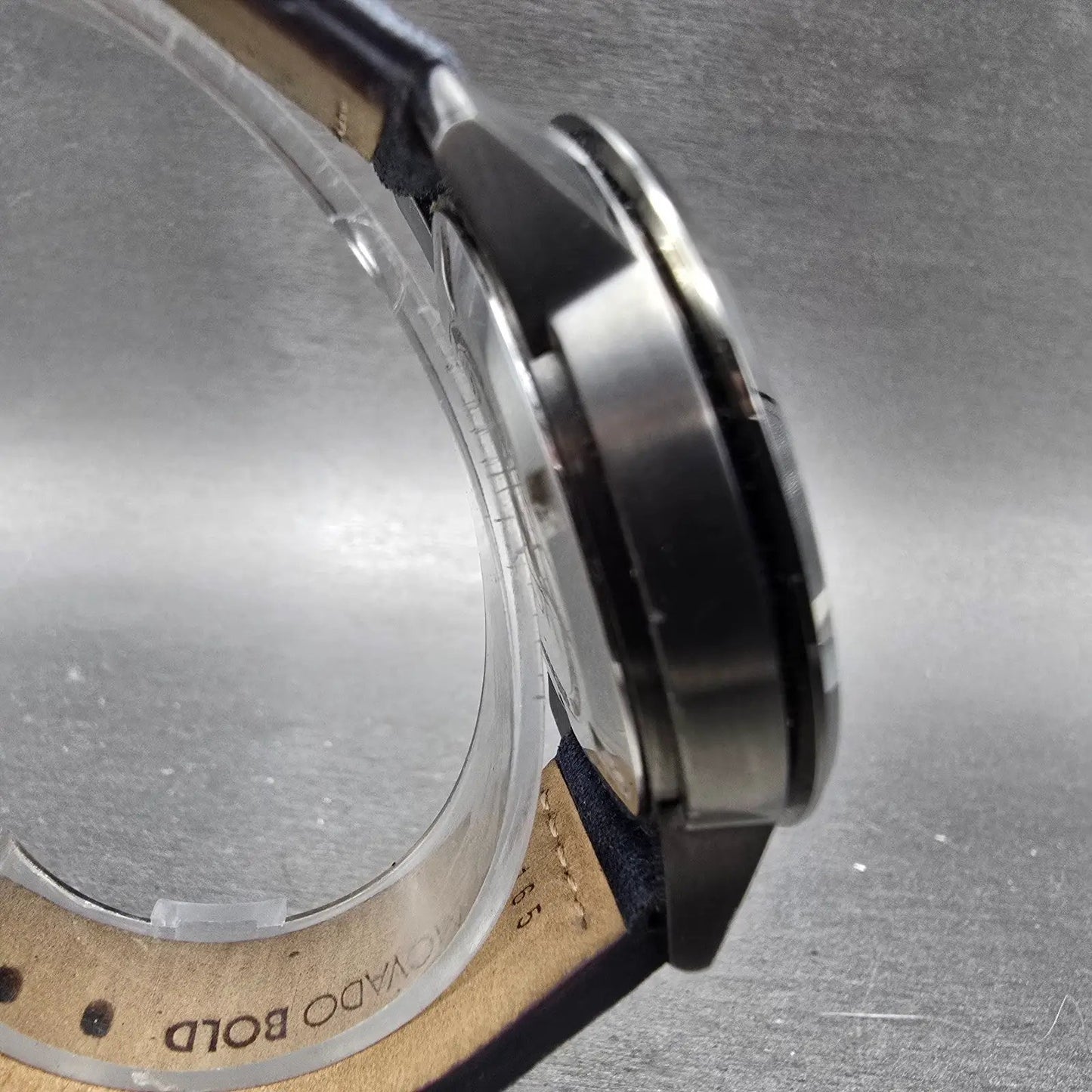 Movado Bold Watch Men 42mm Black Dial Black Tone 3600454 New Battery3