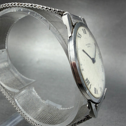 Universal Geneve Watch Men 31mm White Dial Steel Round Manual Wind 842101 PARTS4
