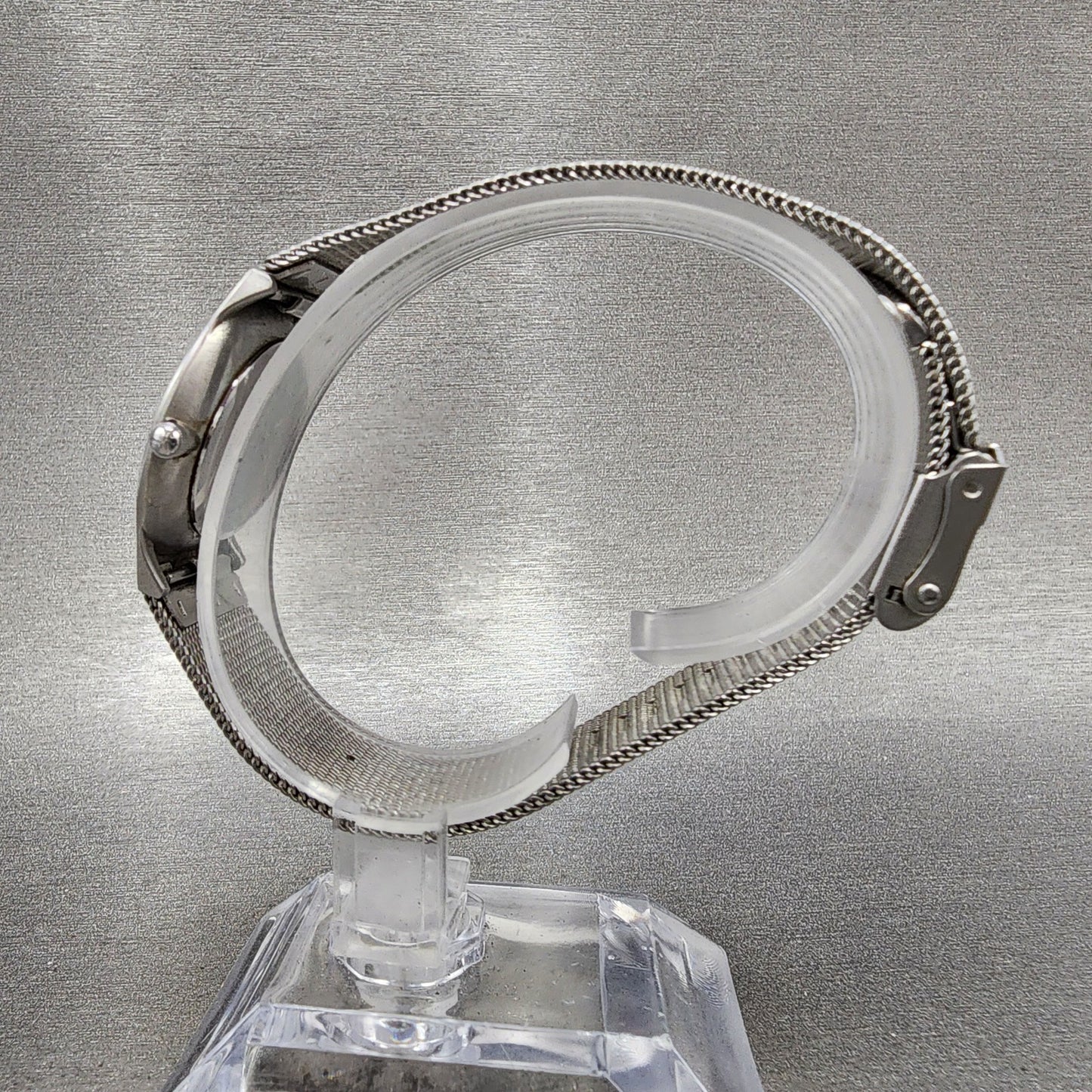 Skagen Watch Women 28mm Black Dial Stainless Steel Round Mesh Band New Battery6