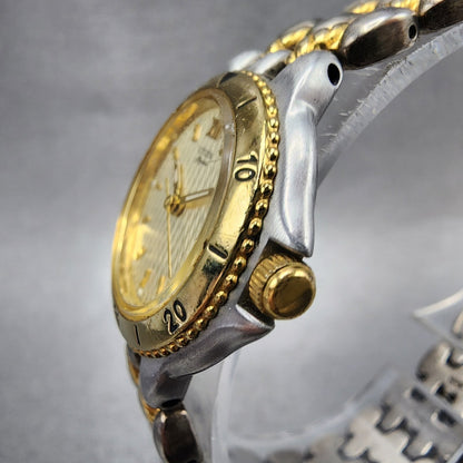 Citizen Elegance Watch Women 25mm Champagne Dial Two Tone Round New Battery2