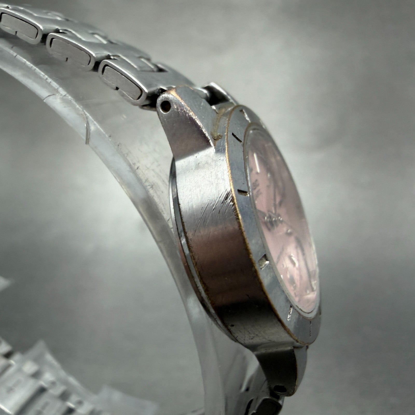 Casio Watch Women 24mm Pink Dial Silver Tone Round LTP-1177 New Battery HT93