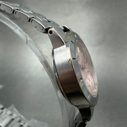 Casio Watch Women 24mm Pink Dial Silver Tone Round LTP-1177 New Battery HT93