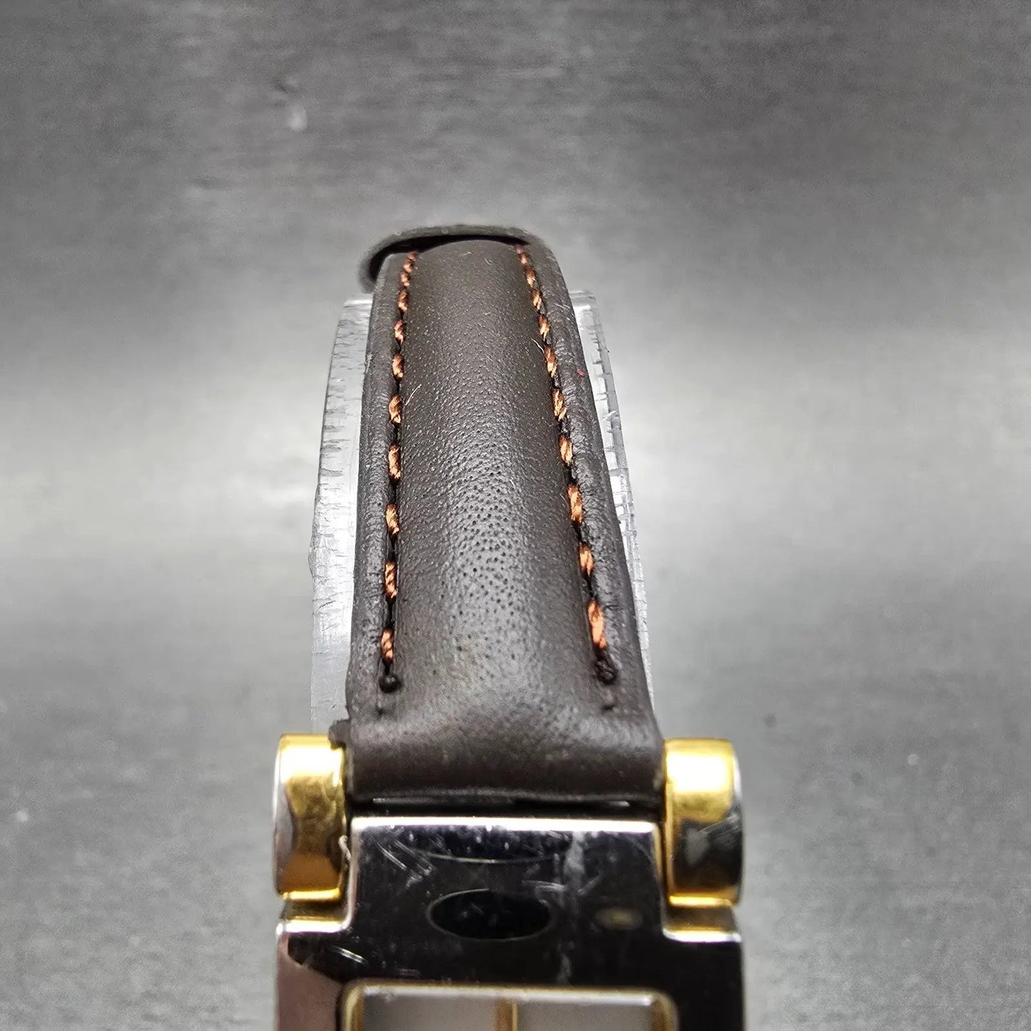 Bulova Tank Watch Women 18mm MOP Dial Two Tone Heart Rectangle 98T44 New Battery4