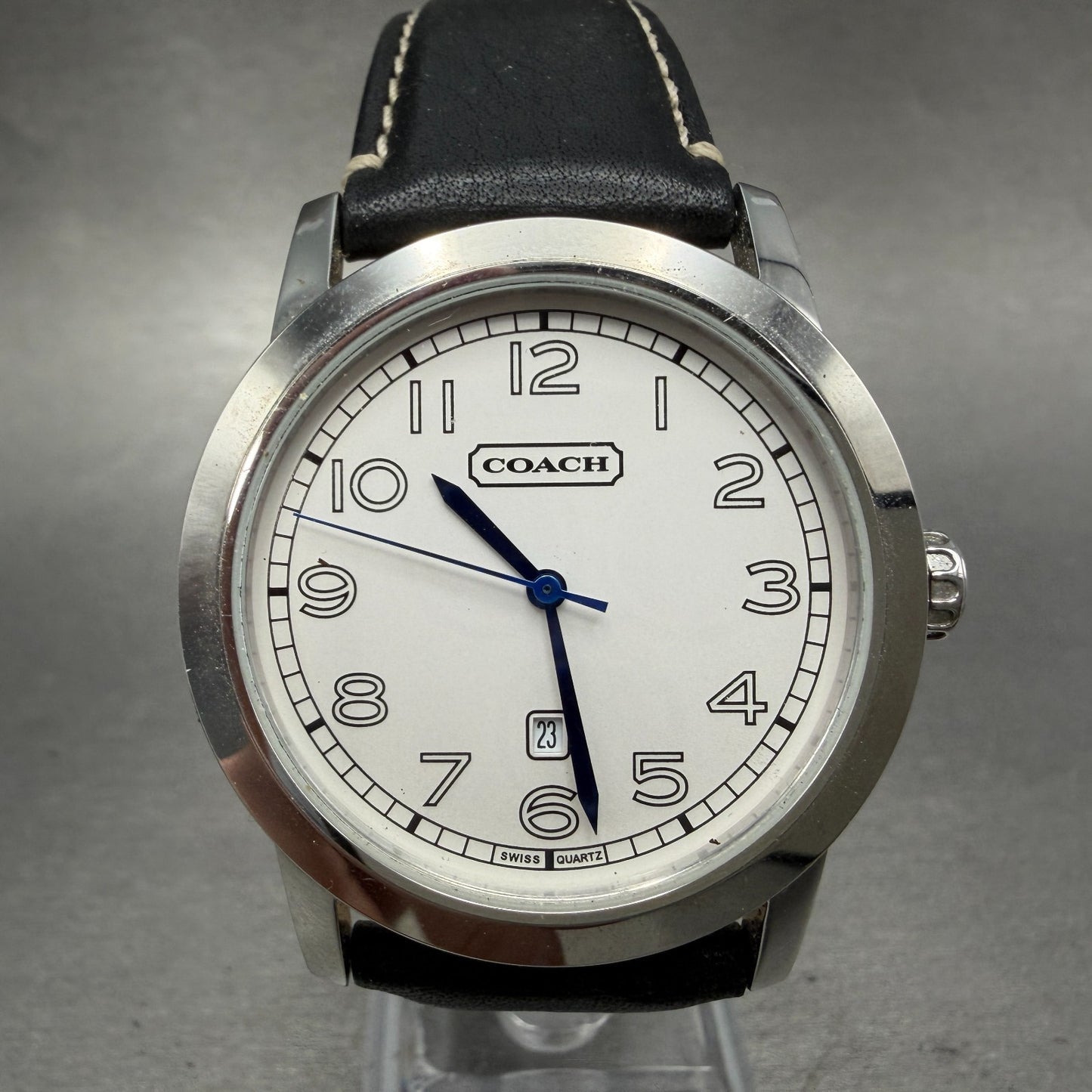 Coach Watch Men 38mm White Dial Steel Date Round CA.03.2.14.0325 PARTS0
