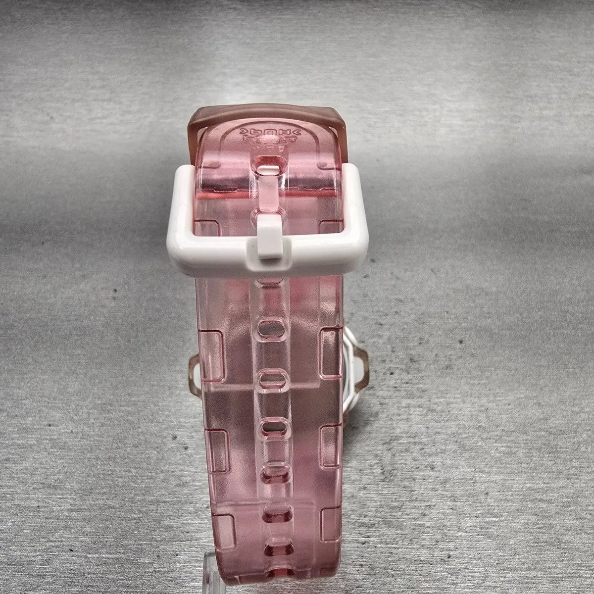 Casio Baby-G GB-169U Watch Women 43mm Pink Dial Clear Case Chrono Alarm New Batt7