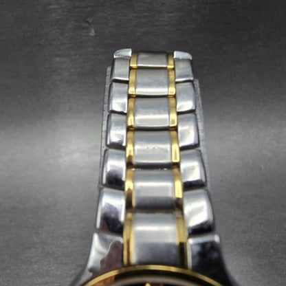 Movado Museum Watch Women 26mm Black Dial Two Tone 20.3.20.1095 New Battery4