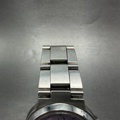 Seiko Lukia Watch Women 28mm Purple Dial Silver Tone Date 7N82-6E00 New Battery4
