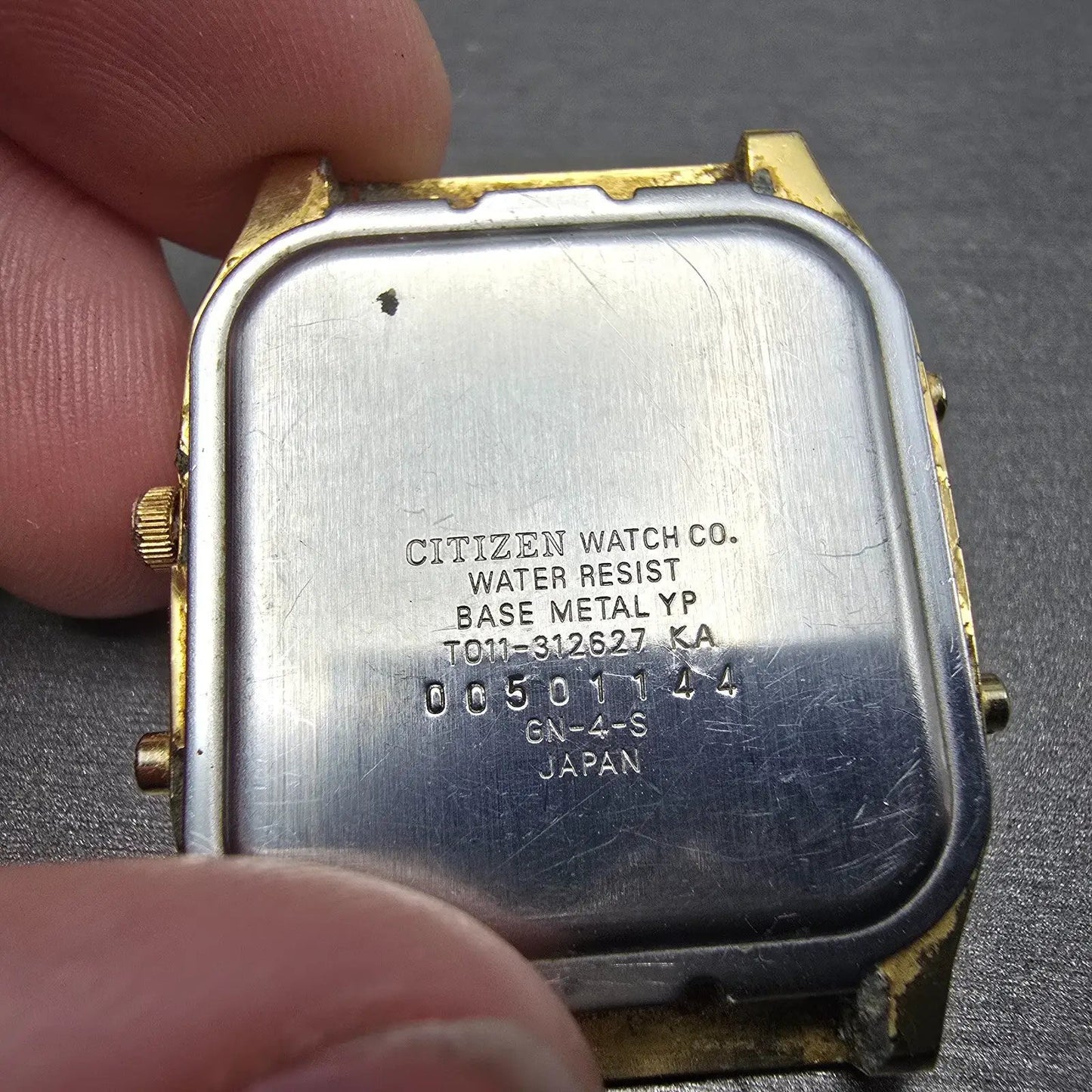 Citizen Analog Digital Watch Men 32mm Champagne Dial Gold Tone T011-312627 PARTS8