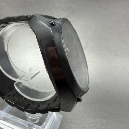 Diesel Overflow Chrono Watch Men 49mm Black Dial Black Date DZ4223 New Battery4