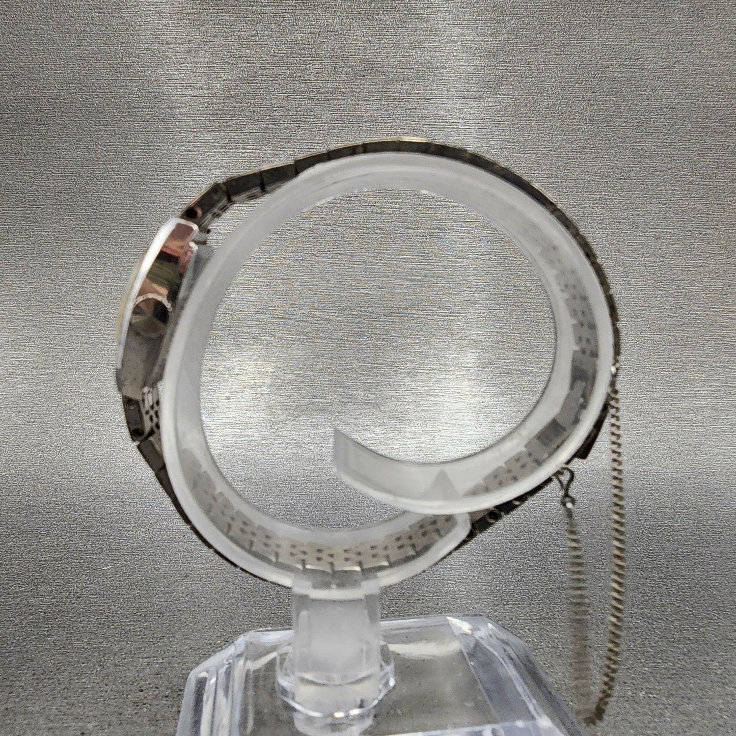 Seiko Watch Women 16mm Silver Dial Silver Tone Oval Manual 117060 Runs6