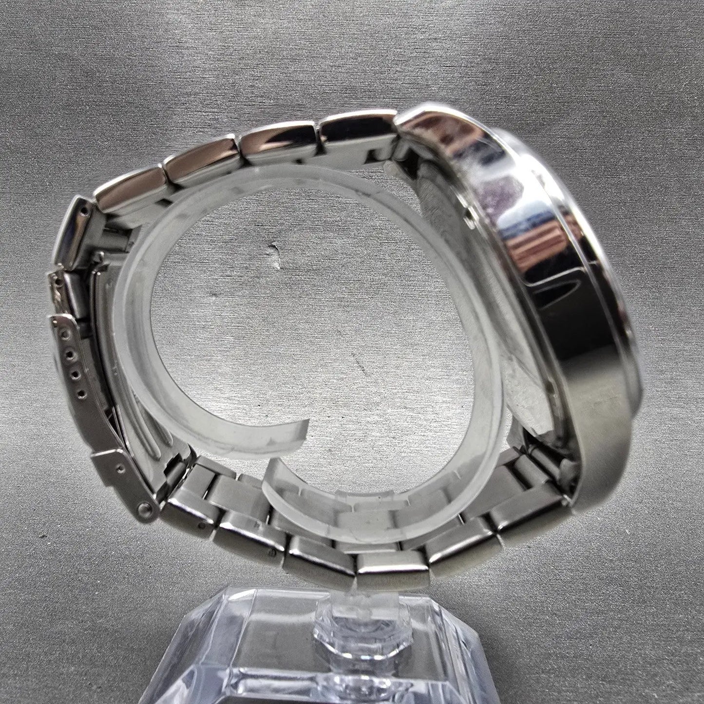Invicta Specialty Watch Men 48mm Black Dial Silver Tone Date Month 0379 New Batt8