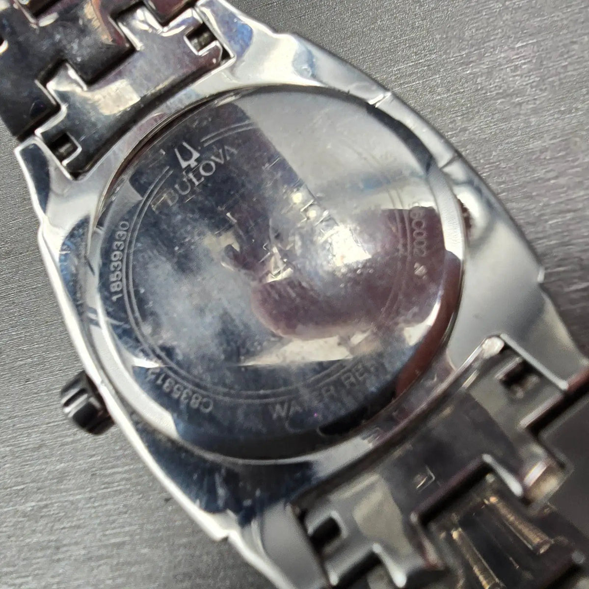 Bulova Watch Men 40mm Silver Dial Silver Tone Daydate Crystal 96C002 New Battery10