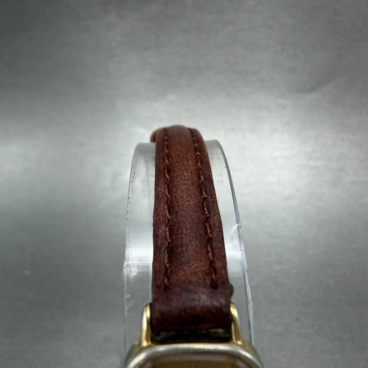 Seiko Watch Women 16mm Champagne Dial Gold Tone Rectangle 2C21-5139 New Battery4