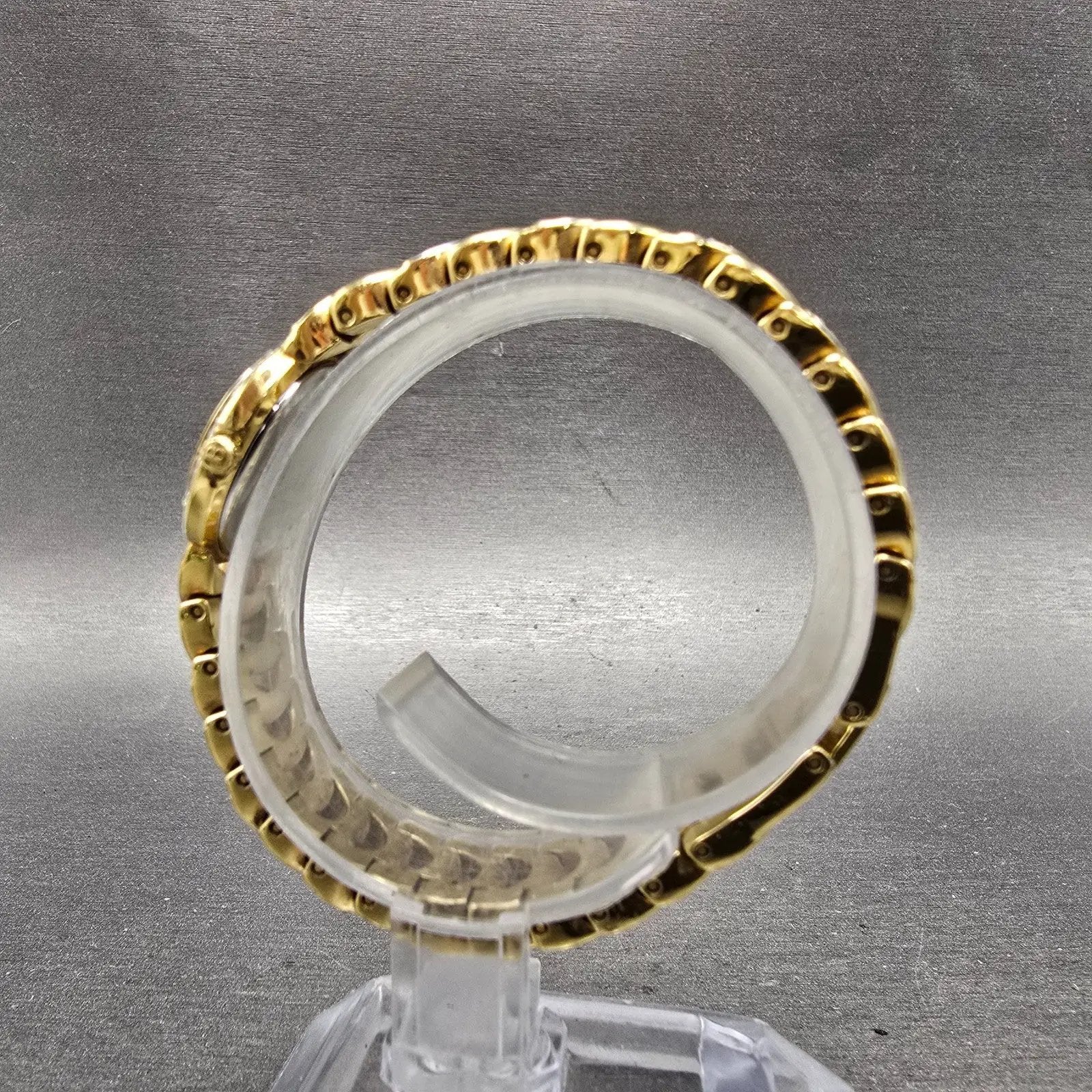 Bucherer Watch Women 20mm MOP Dial Gold Tone Round 901 544 New Battery Crystals6
