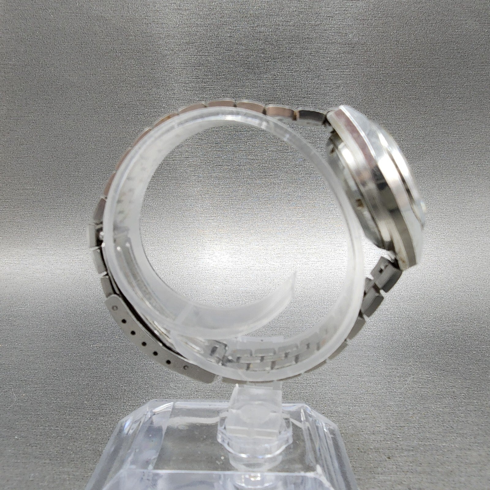 Seiko Automatic Watch Women 26mm White Dial Silver Tone Daydate Round Runs8