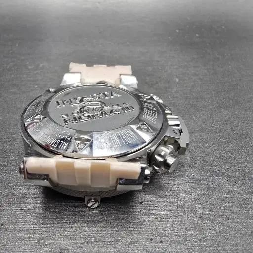 Invicta Sub Aqua Noma III Chronograph Watch Women 42mm Pink Dial Steel New Batt13