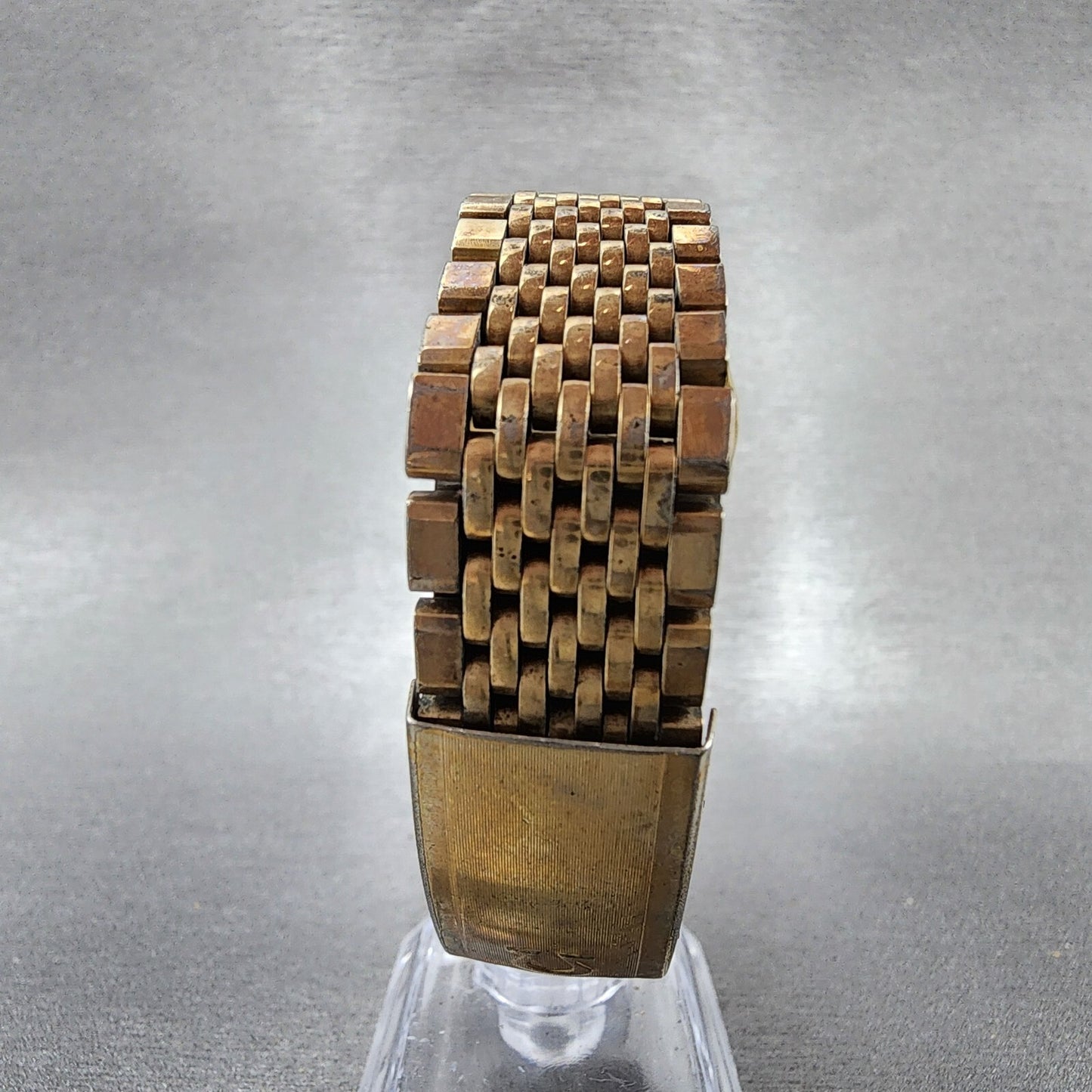 Omega Seamaster De Ville Watch Men 35mm Gold Dial Gold Filled 196.0075 PARTS8
