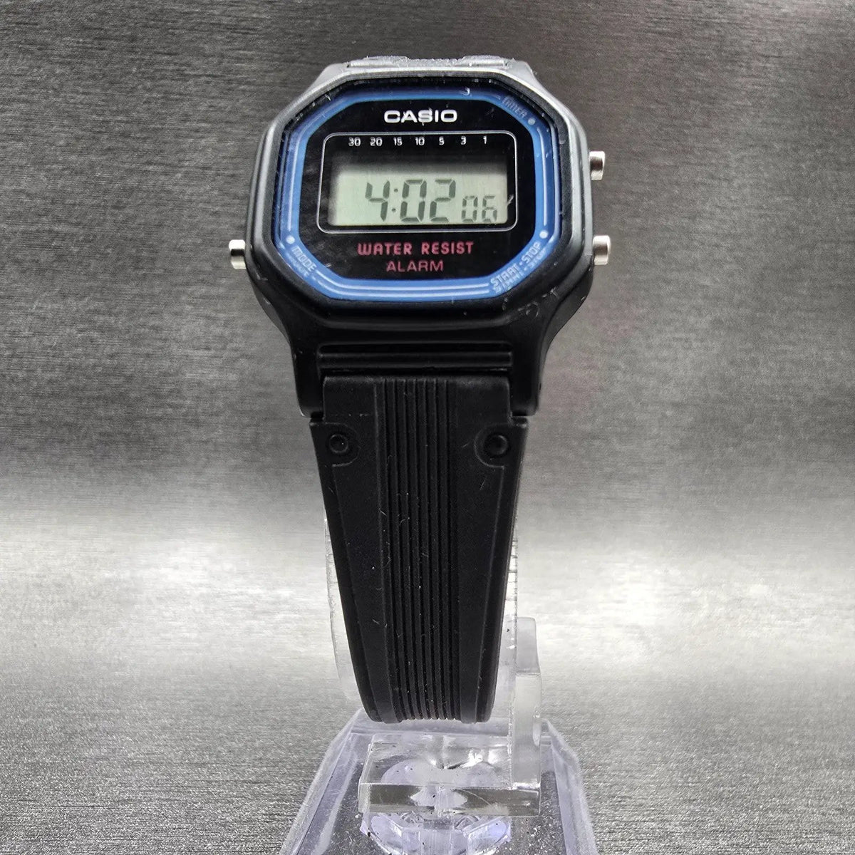 Casio LA-11W Digital Watch Women 26mm Black Dial Chronograph Alarm New BatteryT5