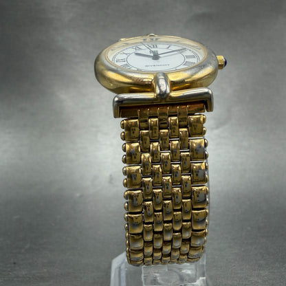 Givenchy Watch Men 32mm White Dial Gold Tone Round PARTS Vintage6