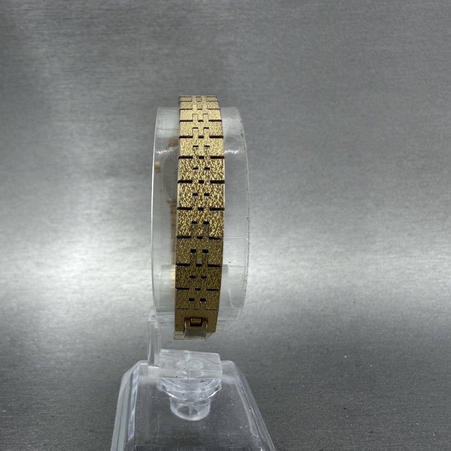Seiko Watch Women 16mm Brown Dial Gold Tone Octagon 2C215470 New Battery7