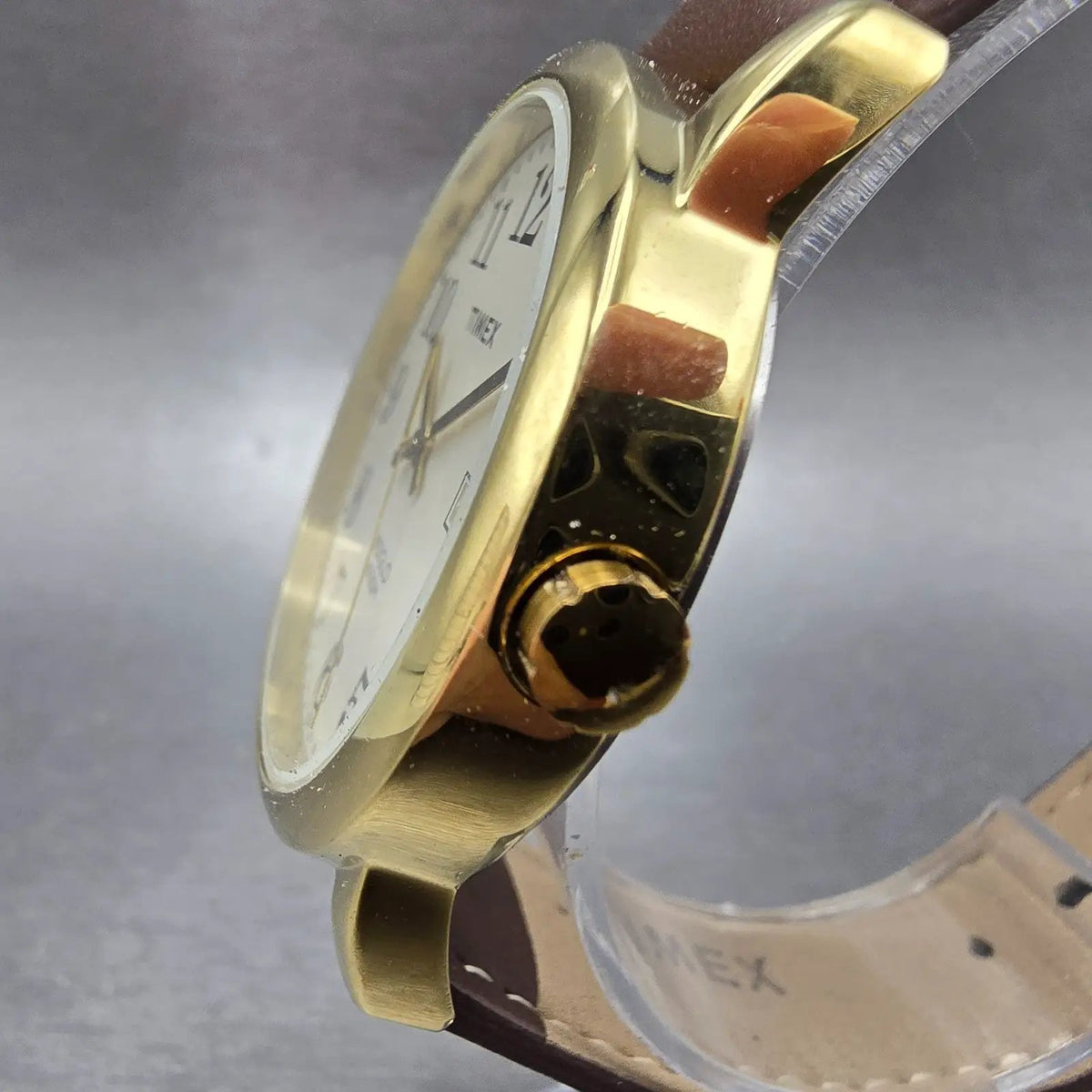Timex Easy Reader Watch Men 38mm Cream Dial Gold Date TW2P75800 New Battery2