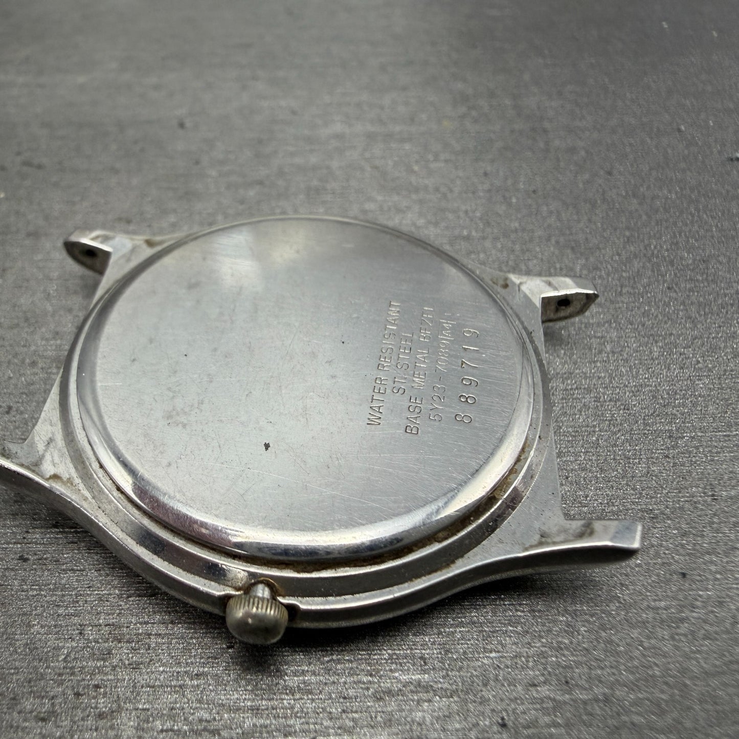 Seiko SQ Watch Men 36mm White Dial Silver Tone Dadyate 5Y23-7089 PARTS9