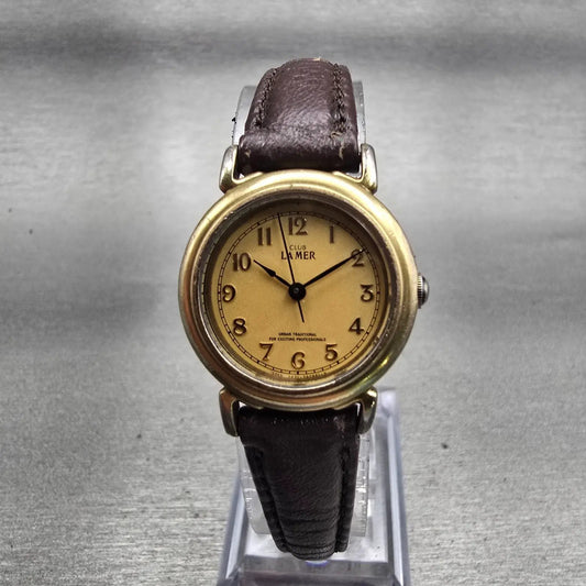Citizen Club La Mer Watch Women 23mm Gold Dial Gold Tone 2931-295544 New Battery0