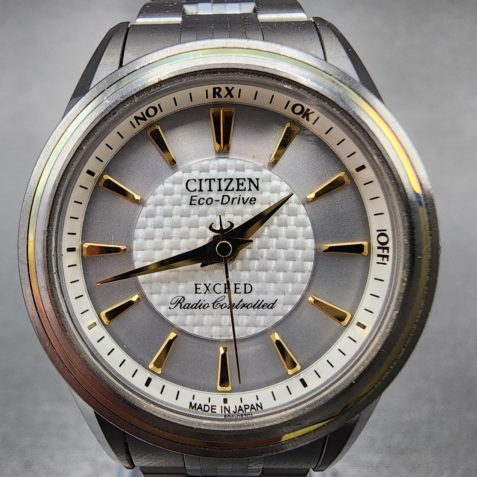 Citizen EcoDrive Exceed Watch Women 27mm White Dial Titanium H331T011403 Runs1