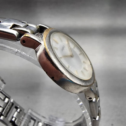 Seiko Watch Women 25mm Silver Dial Two Tone Round 1N00-1E19 New Battery Vintage3
