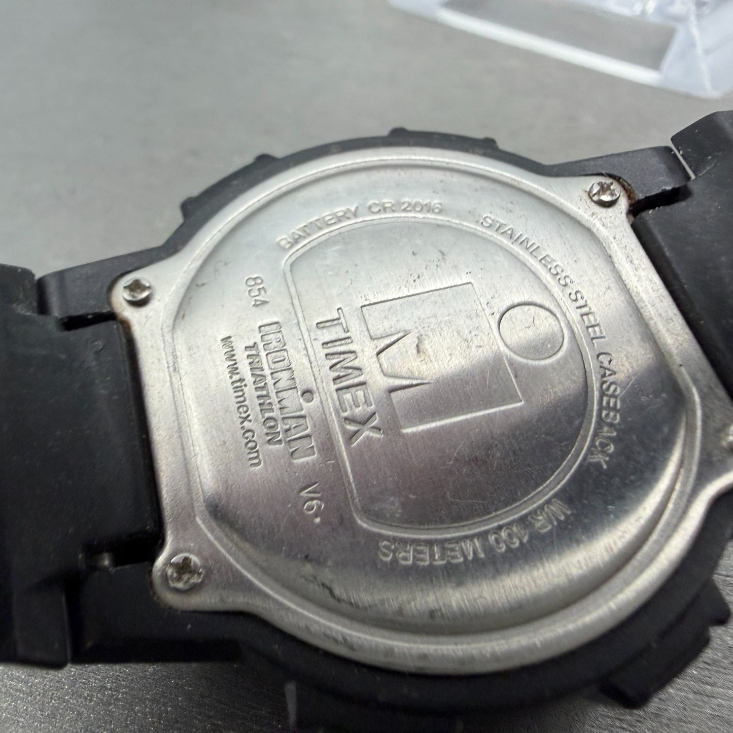Timex Ironman Triathlon Watch men 39mm Digital Black Alarm Chrono New Battery9