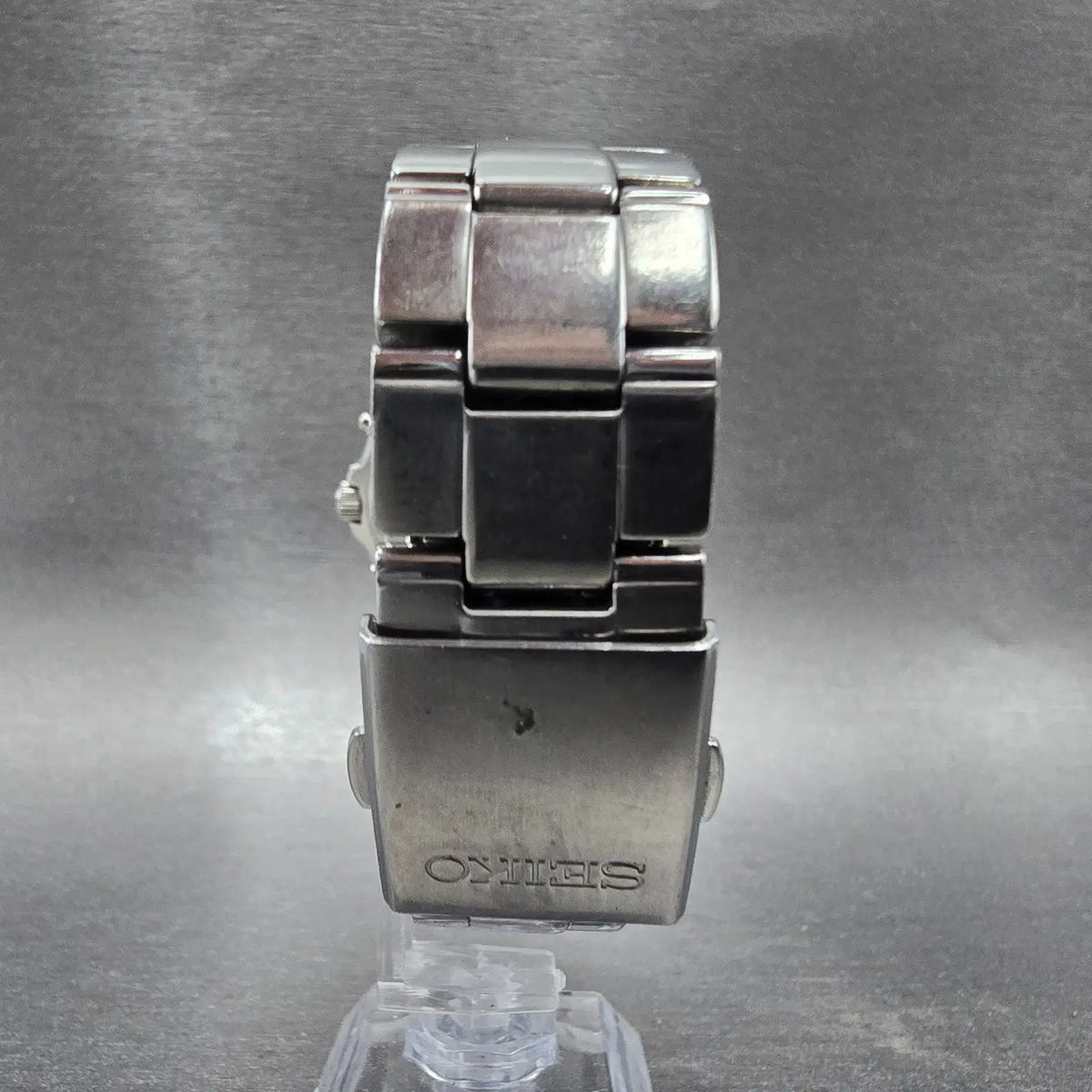 Seiko Solar Watch Men 38mm White Dial Silver Tone Date Atomic 7B52-0AG0 READ!!!!8