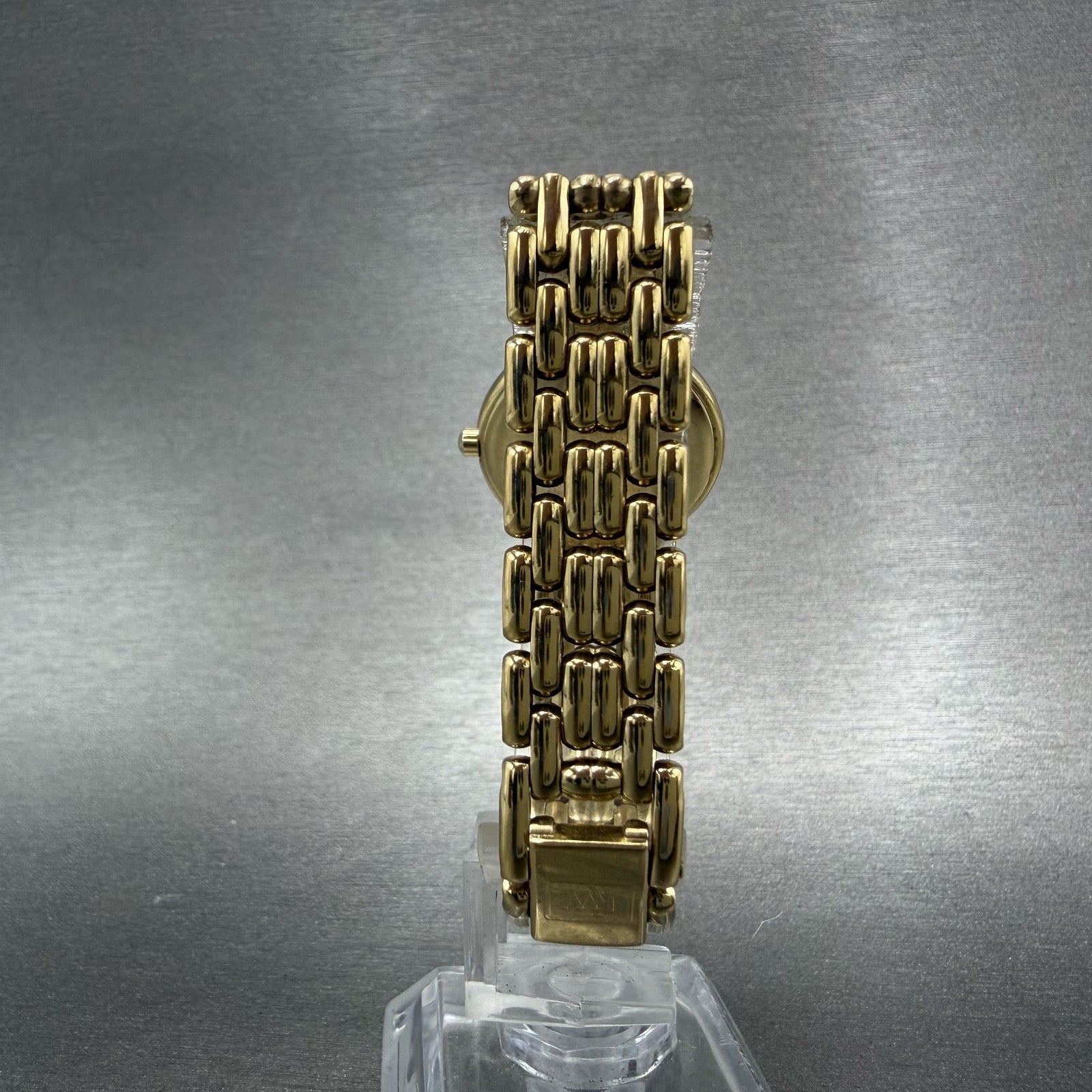 Raymond Weil Watch Women 24mm Champagne Dial Gold Plated Date Round 9946 New Bat7