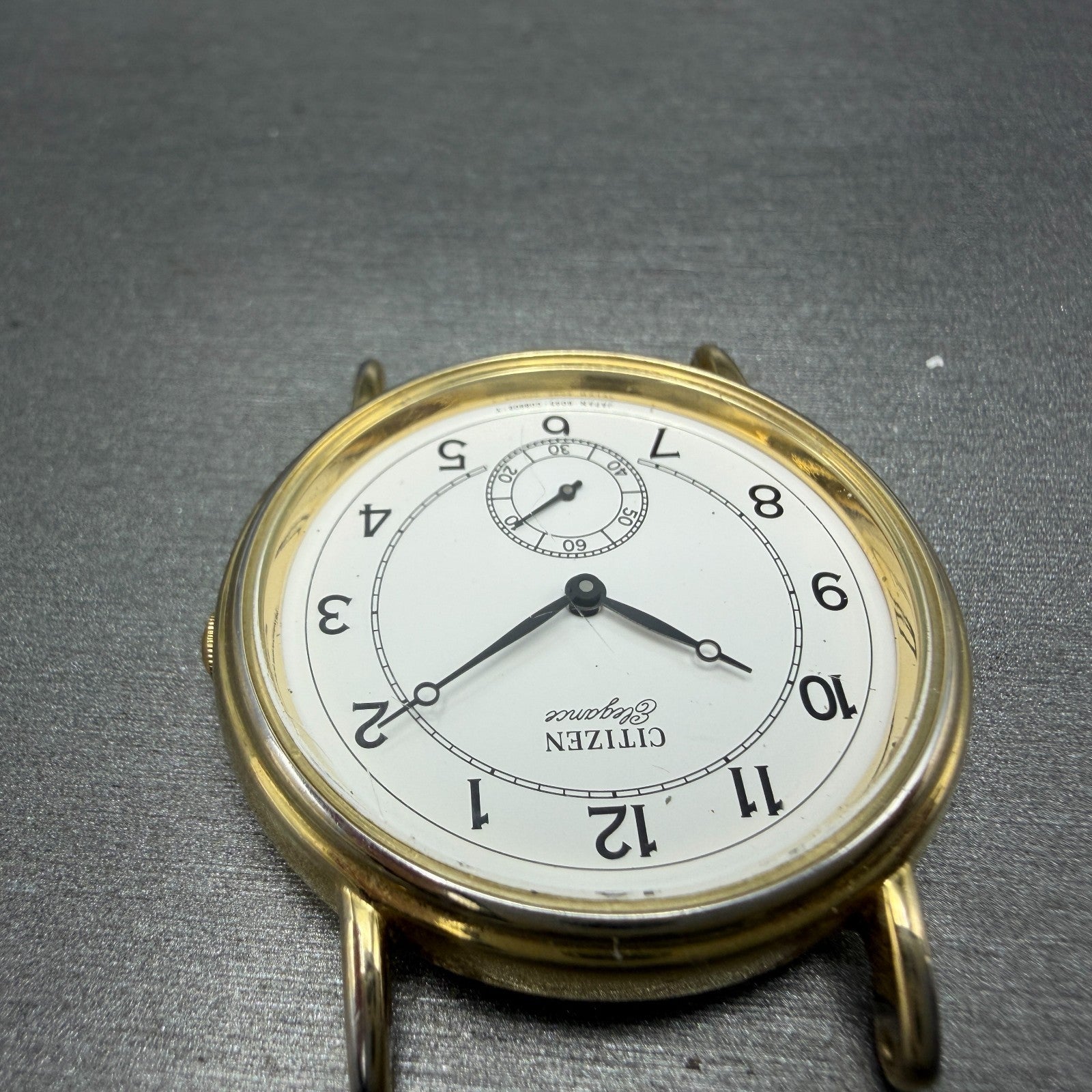 Citizen Elegance Watch Men 34mm White Dial Gold Tone Round 6045-G02565 PARTS5