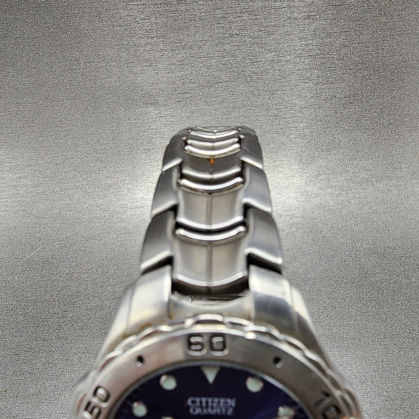 Citizen Watch Men 39mm Blue Dial Silver Tone Date 2510S92308 Round PARTS5