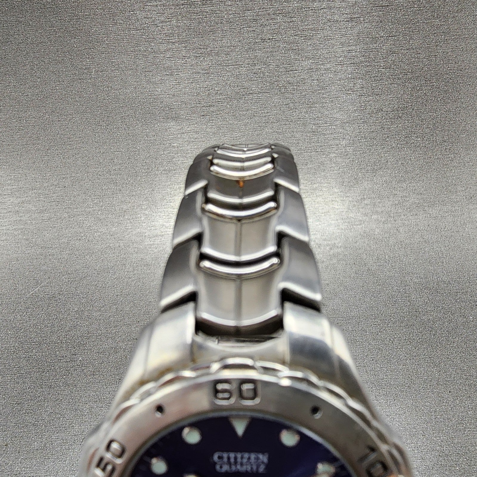 Citizen Watch Men 39mm Blue Dial Silver Tone Date 2510S92308 Round PARTS5